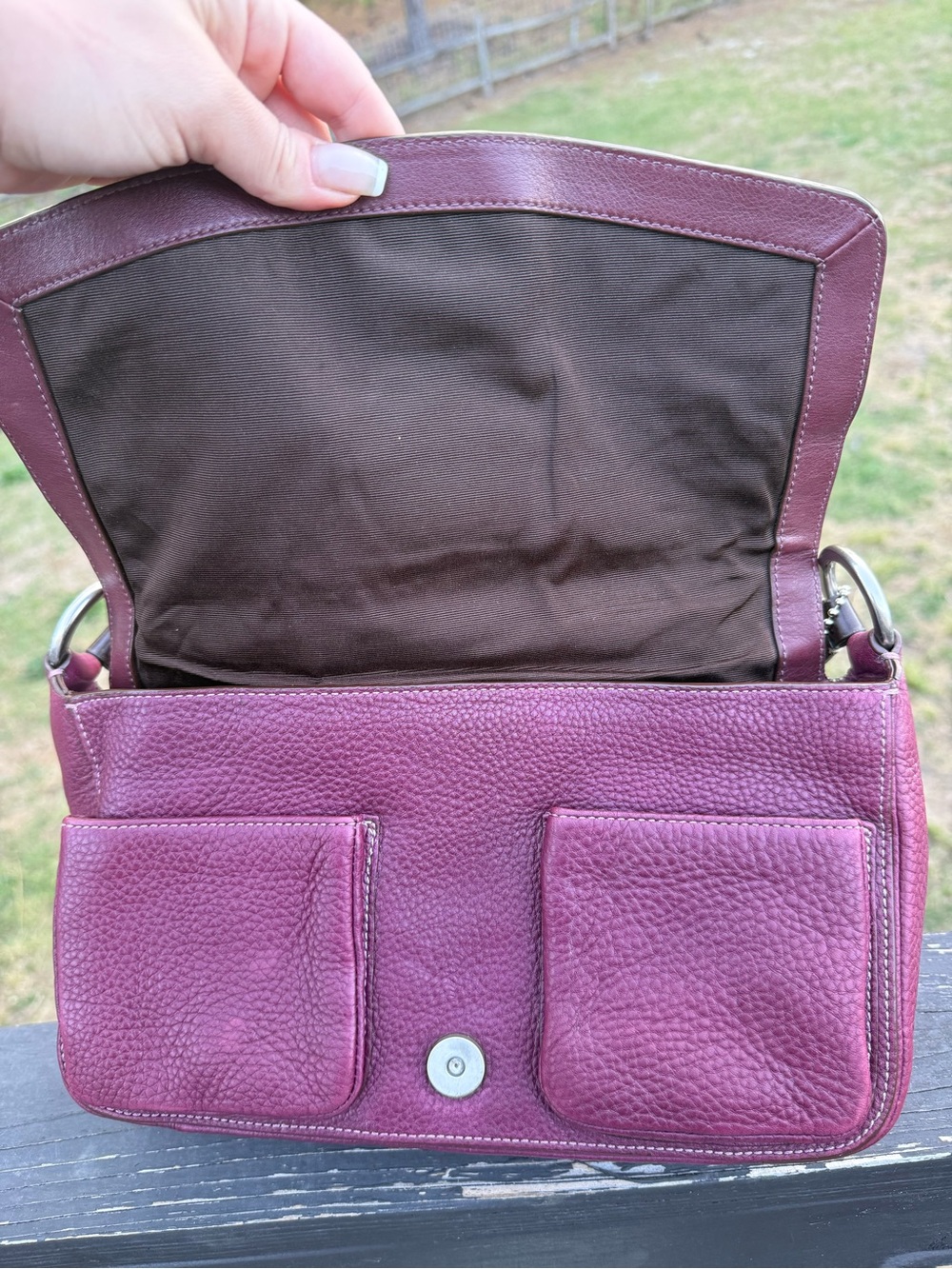Coach Chelsea Pebbled Leather Shoulder Bag - Picture 6 of 8